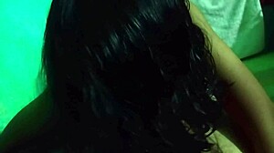 Amateur latina bent over for doggystyle blowjob pov