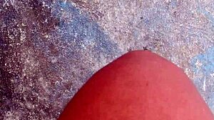 subtle outdoor fetish play with amateurs showing feet and softcore solo action on beach streets