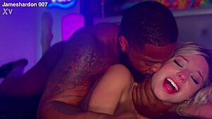 Hot blonde, beg for that big black cock creampie while moaning and spreading.