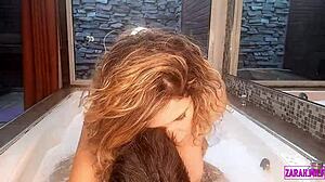 Big Tits Blonde Bent Over And Fucked In Jacuzzi