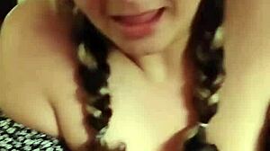 Hot Wife Practices Bj Tit Play With Spitting Choking Gagging