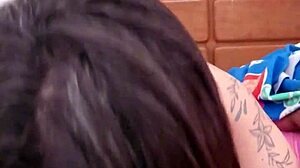 Hot latina milf teacher gives dirty talk blowjob to her student