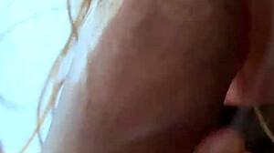 Closeup blowjob and quick morning ride homemade.