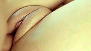 co�o empanada with swollen lips filled by cum in cute amateur creampie moaning orgasm