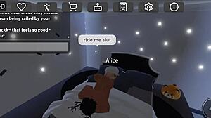 Blonde Slut in Bondage Gets Rough Blowjob and Kissing!