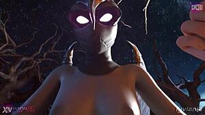 Ravage Cowgirl With Big Cock And Petite Anime Pussy!