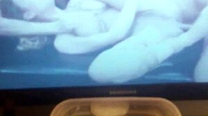 She casually masturbates in her room, enjoying the moment