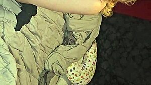 I love how this big milf sucks my cock with her boobs.