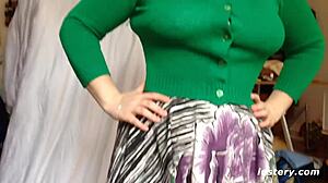 Poppy and Danny engage in homemade submission with slapping and tickling