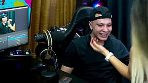 Bianca demarchi shows tattooed body silhouette outdoors biting ruan ear and neck in close-up interview