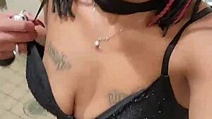 Masterbating in grocery store then peeing on side of road before flashing my saggy tits in the road