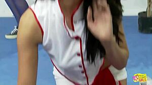 sexy girls pause sports for intense lesbian play