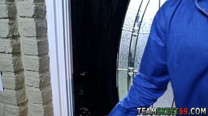 Teen Babysitter Feels Intense Pleasure As Braces Get Cummed