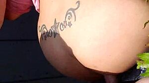 BBW Latina Gives Outdoor Blowjob With Gagging