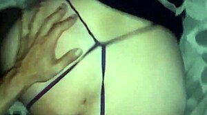 pov doggy solo with open blue thong 😏