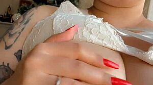 Look at that beautiful face and big tits