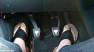 My nylon feet with toe separators in the car, oops!