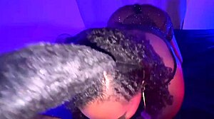 I ripped her clothes off and bareback creampied that big ass after blowjob, oops swallowed it all