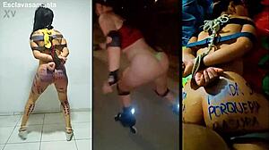 Ejercitando A La Zorra Samanta With BDSM Bondage, Tied Up Fucking, Humiliation, And Slave Play