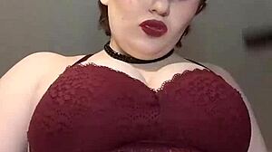 slut strips off bra and clothes for natural tits squirting with legs spread vibrator solo