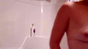 I sneaked a video while getting ready for the shower bath