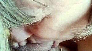 housewife gives sneaky blowjob at friend's place