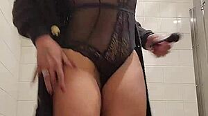 Masterbating in grocery store then peeing on side of road before flashing my saggy tits in the road