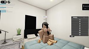 Couple having sex on Roblox