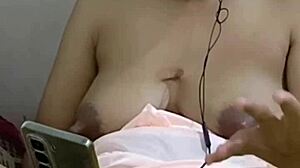 Housewife masturbates alone