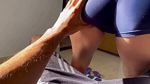 Latina teen rides to cum explosion