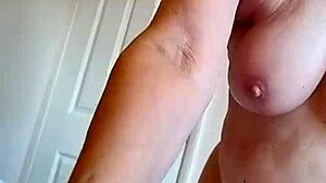 housewife gives sneaky blowjob at friend's place