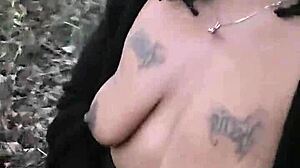 Masterbating in grocery store then peeing on side of road before flashing my saggy tits in the road