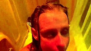 gagging on stranger with shower and tittie play