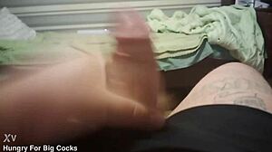 Dirty Russian gay strokes cock