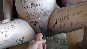 Big Boobed BBW Wife Enjoys Vibrator Under Blindfold in Homemade Setup