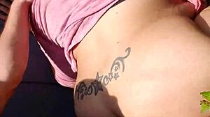 BBW Latina Gives Outdoor Blowjob With Gagging