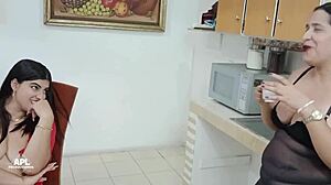 I lick latina pussy tits muff diving fingering lesbian