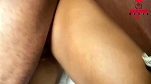 Big Black Cock Pounds Cute Ebony Stepsister Hardcore!