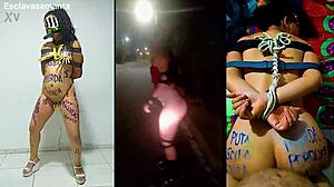 Ejercitando A La Zorra Samanta With BDSM Bondage, Tied Up Fucking, Humiliation, And Slave Play