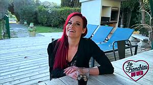 Sally Belle, Beautiful European Brunette MILF with Tattoo and Small Waist, Discovers Anal Sex in Lingerie