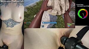 goth gamer girl masturbating naked?