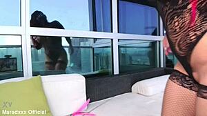 Busty Redhead Teases