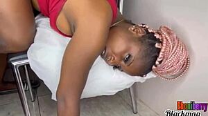 Bent Over Doggy And Missionary Fucking On Chair