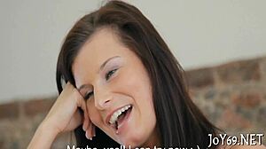 This teen babe is fingering herself solo, so hot