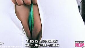 perfect ass and shaved cameltoe teen getting fucked and gaped 😍