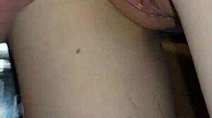 i love how my wife moans during wet messy fuck leading to squirting creampie