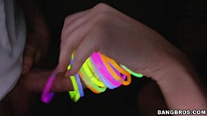 Kendall Karson jerks off with oiled handjob in intriguing session