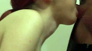 Petite European Nerd Aprill in Glasses Gets Choking Gagging Deepthroat Blowjob Training