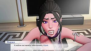 divine heel gameplay part 5 unfolds with sexy handjob action