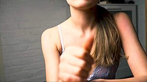 watch this beauty jerk off her boyfriend to peak pleasure?